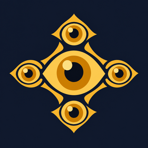 Argus logo: a golden multi-eyed emblem on a dark navy background